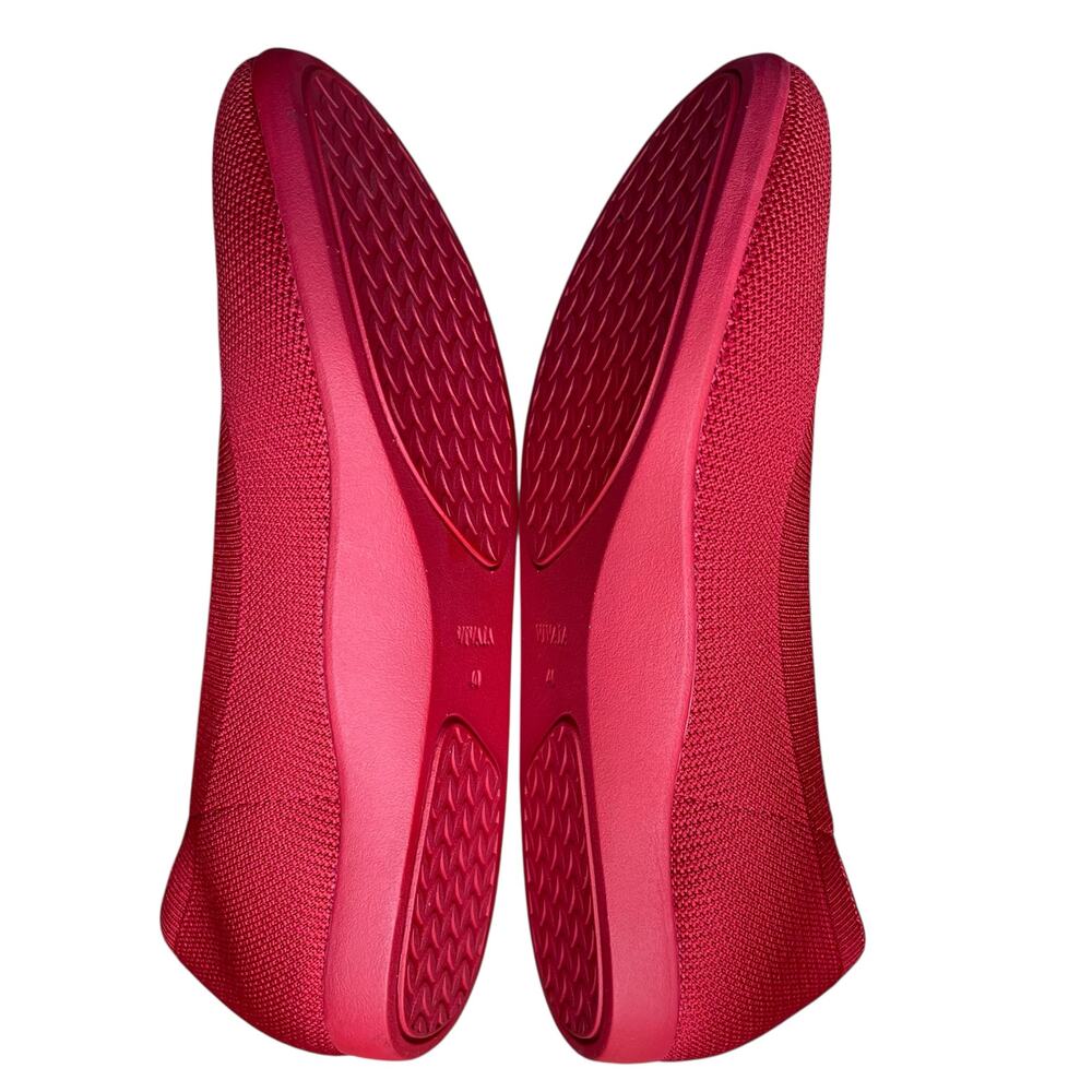 Vivaia Round Toe Walking Flats Claire Walker Size 40 womens US 9 Ruby Red - Picture 6 of 8